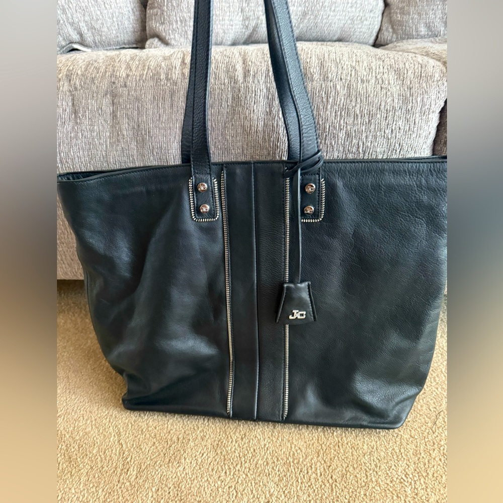 Lather tote purse